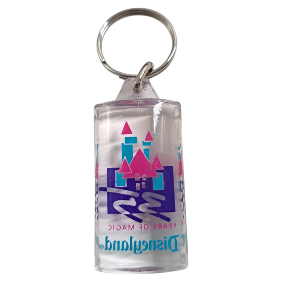 Vintage Disneyland Universal Studio Acrylic & Metal Keychains Lot of (4) - Picture 3 of 9